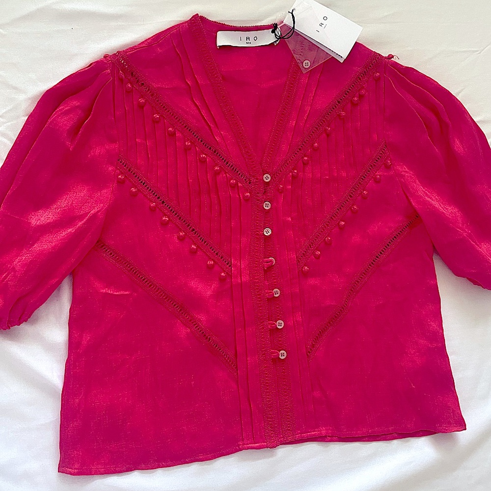 IRO PARIS top with elegant details front and back